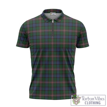 Allison Tartan Zipper Polo Shirt