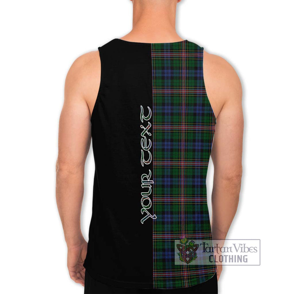 Allison Tartan Men's Tank Top with Family Crest and Half Of Me Style - Tartanvibesclothing Shop