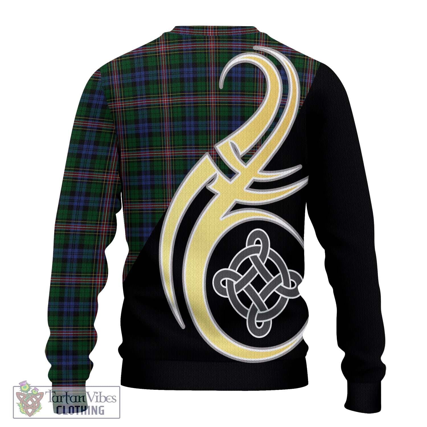 Allison Tartan Knitted Sweater with Family Crest and Celtic Symbol Style - Tartan Vibes Clothing