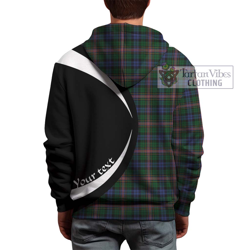 Tartan Vibes Clothing Allison Tartan Hoodie with Family Crest Circle Style