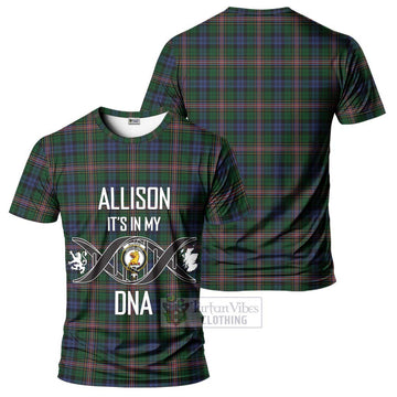 Allison Tartan T-Shirt with Family Crest DNA In Me Style