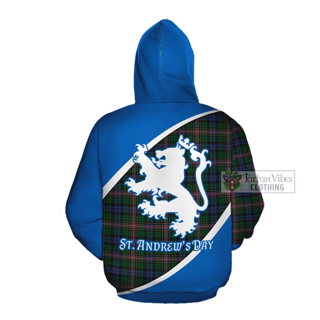 Tartan Vibes Clothing Allison Family Crest Tartan Cotton Hoodie Celebrate Saint Andrew's Day in Style