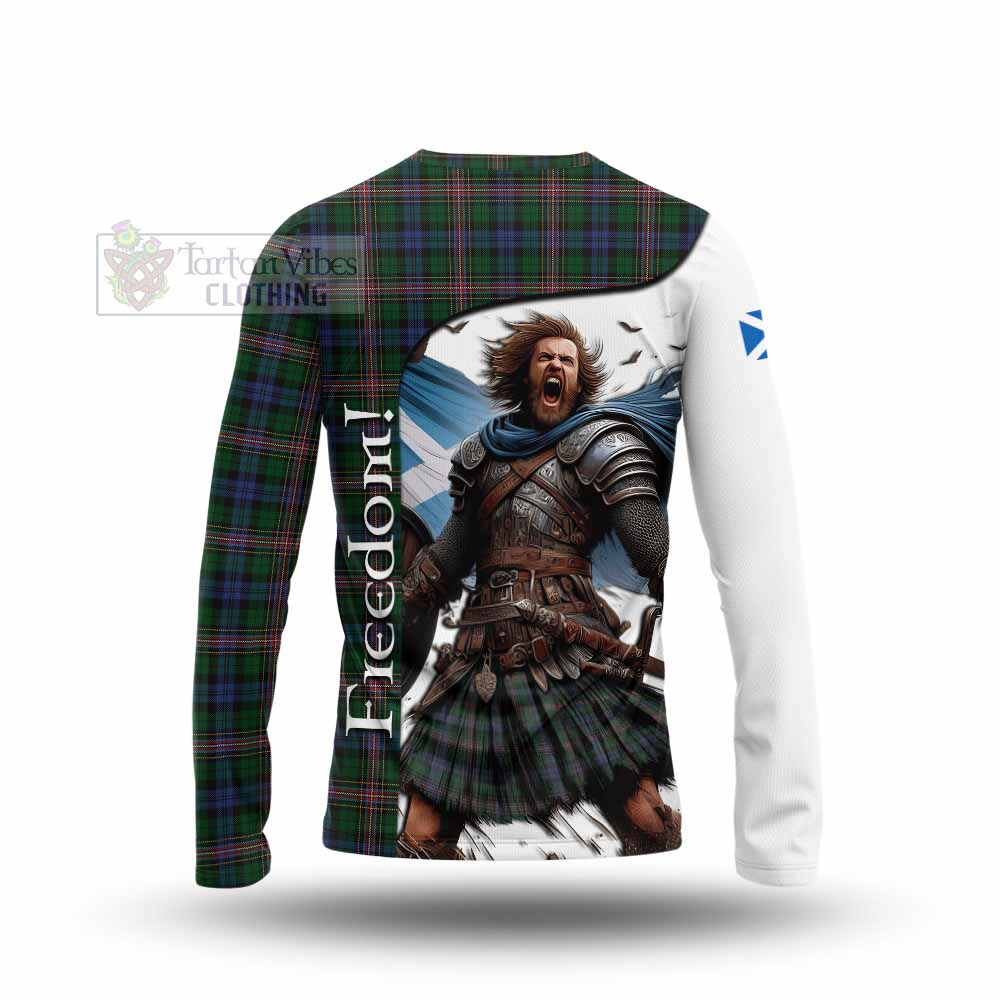 Tartan Vibes Clothing Allison Crest Tartan Long Sleeve T-Shirt Inspired by the Freedom of Scottish Warrior