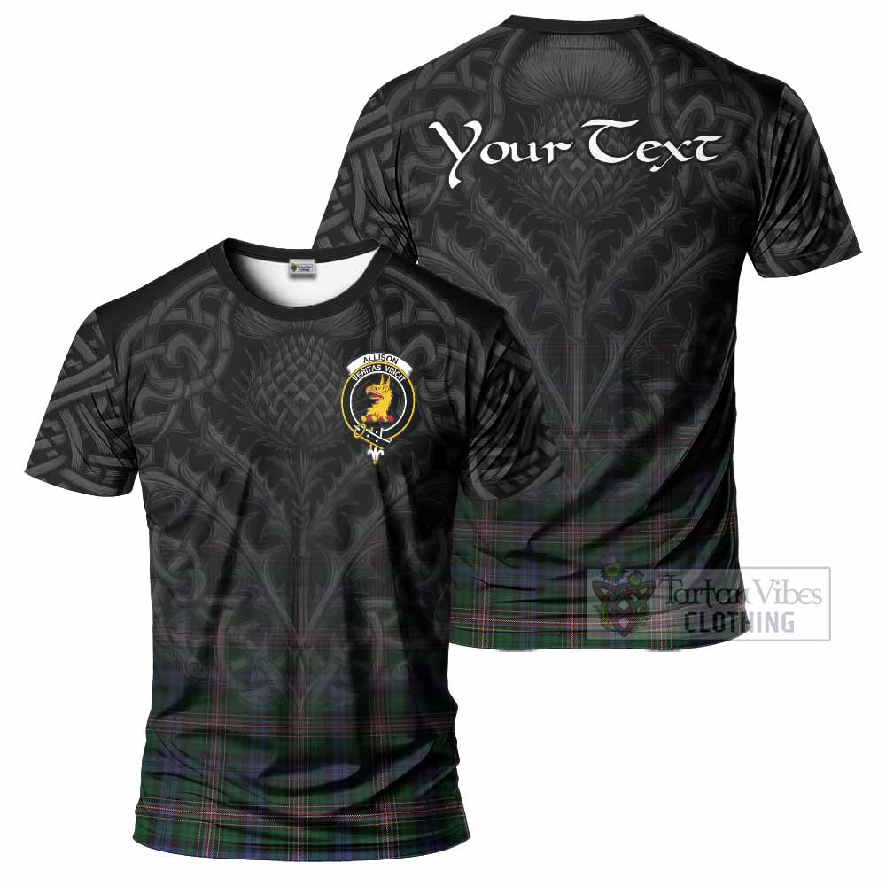 Tartan Vibes Clothing Allison Tartan T-Shirt with Family Crest Celtic Thistle Vibes