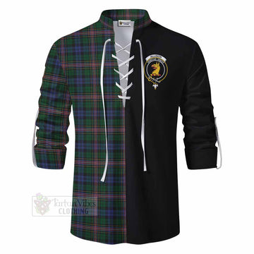 Allison Tartan Ghillie Kilt Shirt with Family Crest and Half Of Me Style