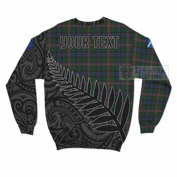 Allison Crest Tartan Sweatshirt with New Zealand Silver Fern Half Style