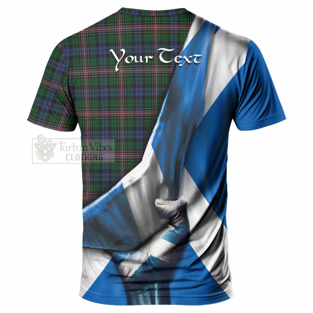 Tartan Vibes Clothing Allison Tartan T-Shirt with Family Crest Scotland Patriotic Style