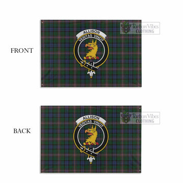 Allison Tartan House Flag with Family Crest