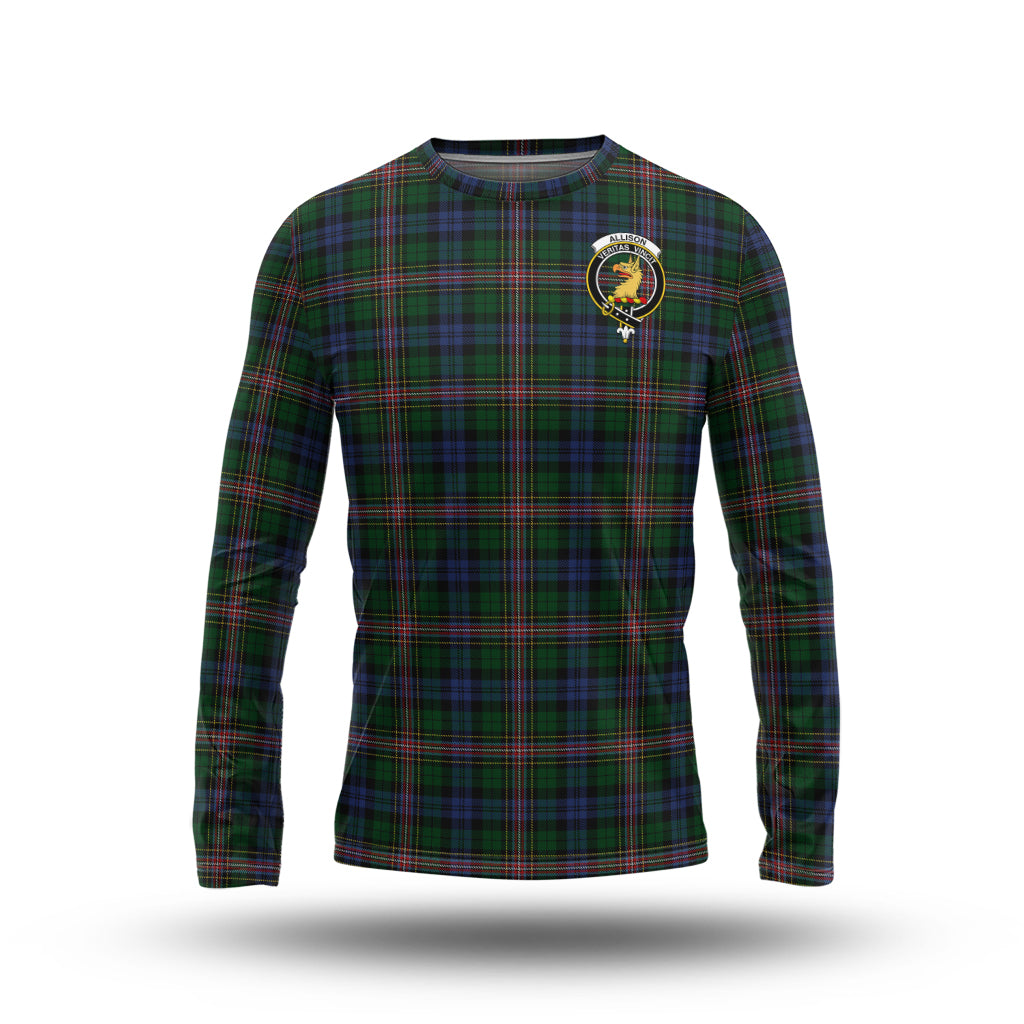 Allison Tartan Long Sleeve T-Shirt with Family Crest - Tartan Vibes Clothing