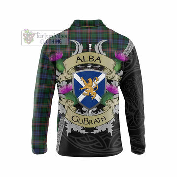 Allison Tartan Family Crest Long Sleeve Polo Shirt Lion Rampant Royal Thistle Shield Celtic Inspired - Tartan Vibes Clothing