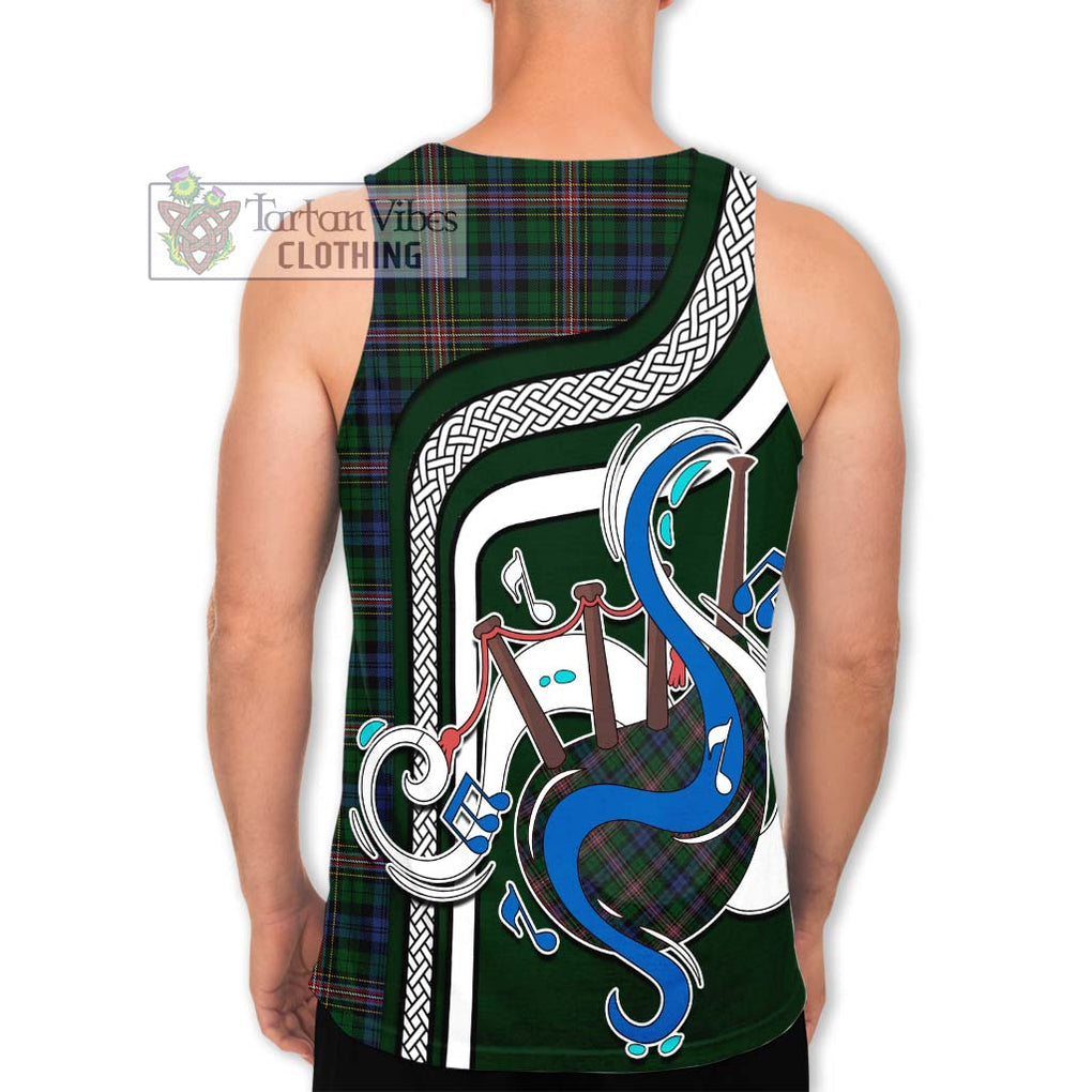 Allison Tartan Men's Tank Top with Epic Bagpipe Style - Tartanvibesclothing Shop