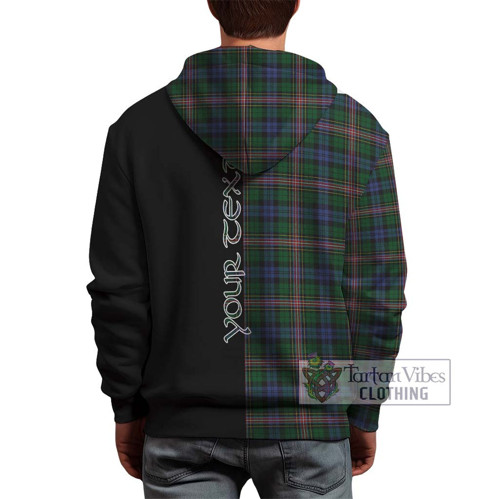 Allison Tartan Hoodie with Family Crest and Half Of Me Style - Tartanvibesclothing Shop