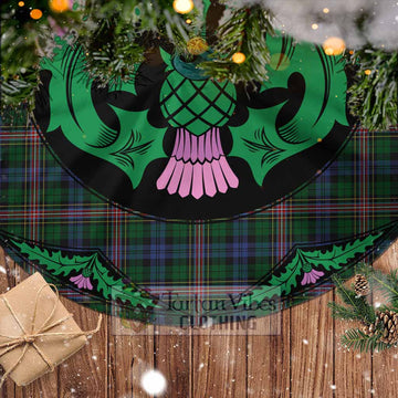 Allison Tartan Christmas Tree Skirt Scottish Thistle Style