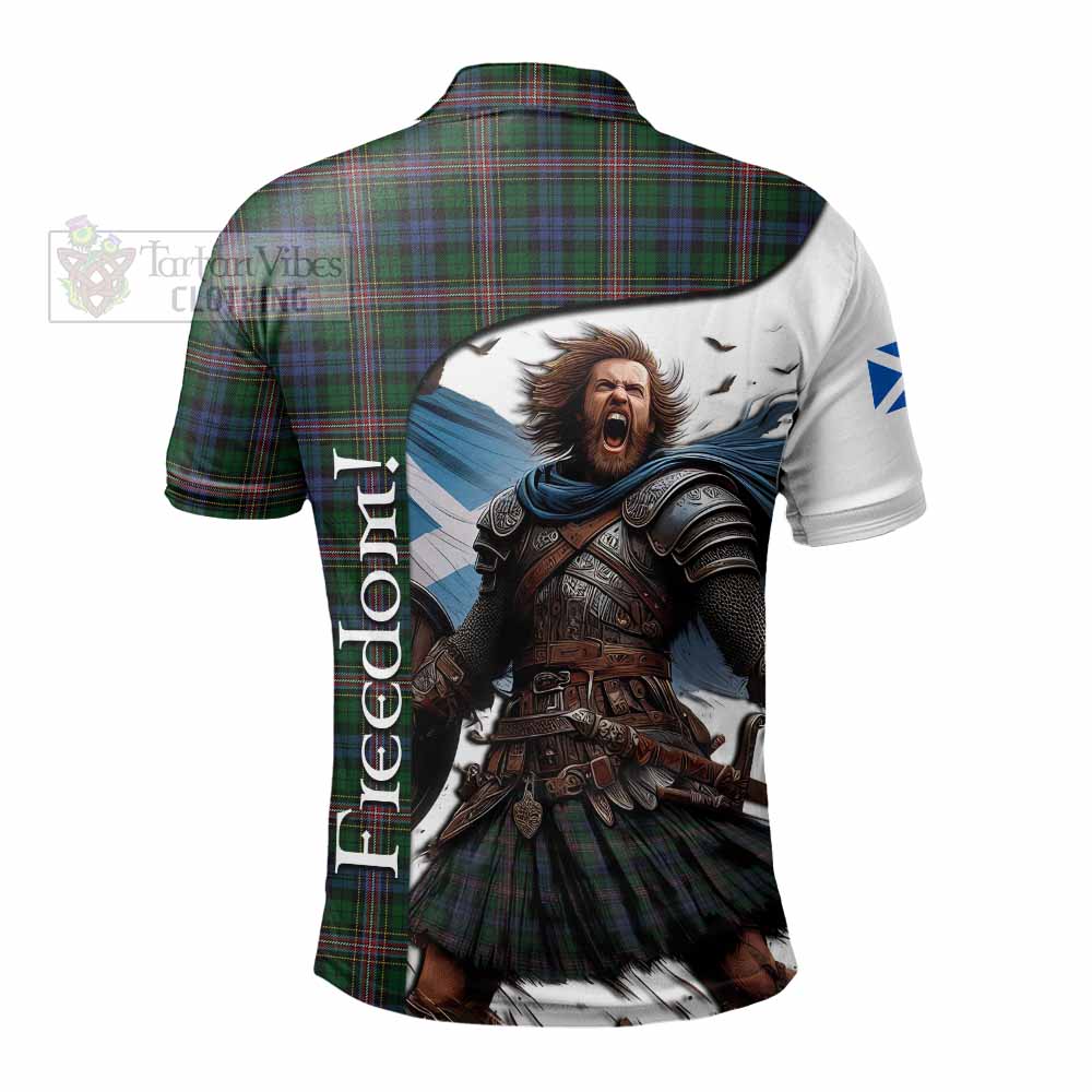 Tartan Vibes Clothing Allison Crest Tartan Polo Shirt Inspired by the Freedom of Scottish Warrior