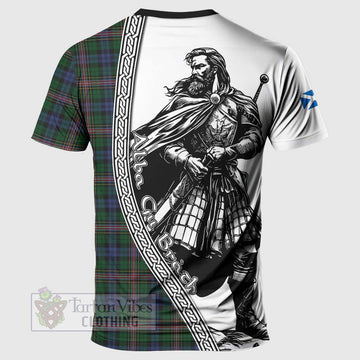 Allison Tartan Clan Crest T-Shirt with Highlander Warrior Celtic Style