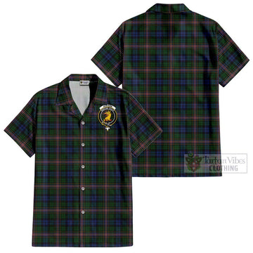 Allison Tartan Cotton Hawaiian Shirt with Family Crest