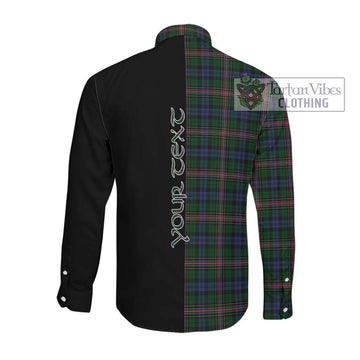 Allison Tartan Long Sleeve Button Shirt with Family Crest and Half Of Me Style