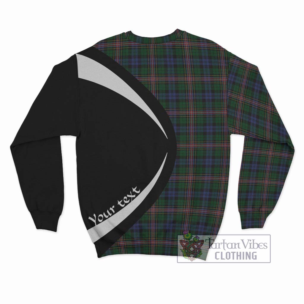 Allison Tartan Sweatshirt with Family Crest Circle Style - Tartan Vibes Clothing