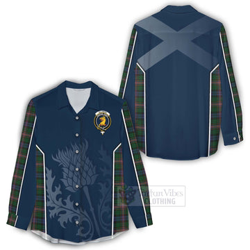 Allison Tartan Women's Casual Shirt with Family Crest and Scottish Thistle Vibes Sport Style