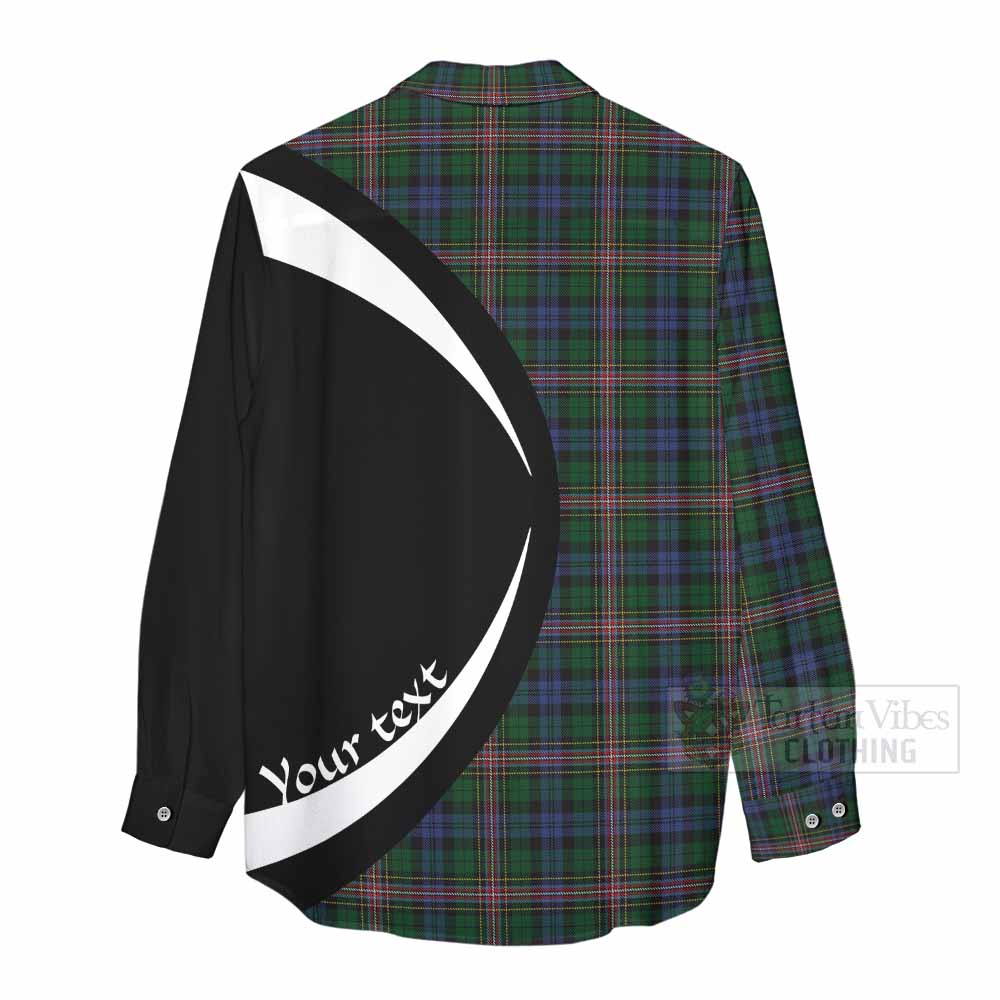 Tartan Vibes Clothing Allison Tartan Women's Casual Shirt with Family Crest Circle Style