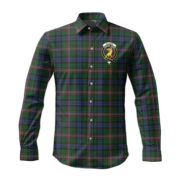 Allison Tartan Long Sleeve Button Up Shirt with Family Crest