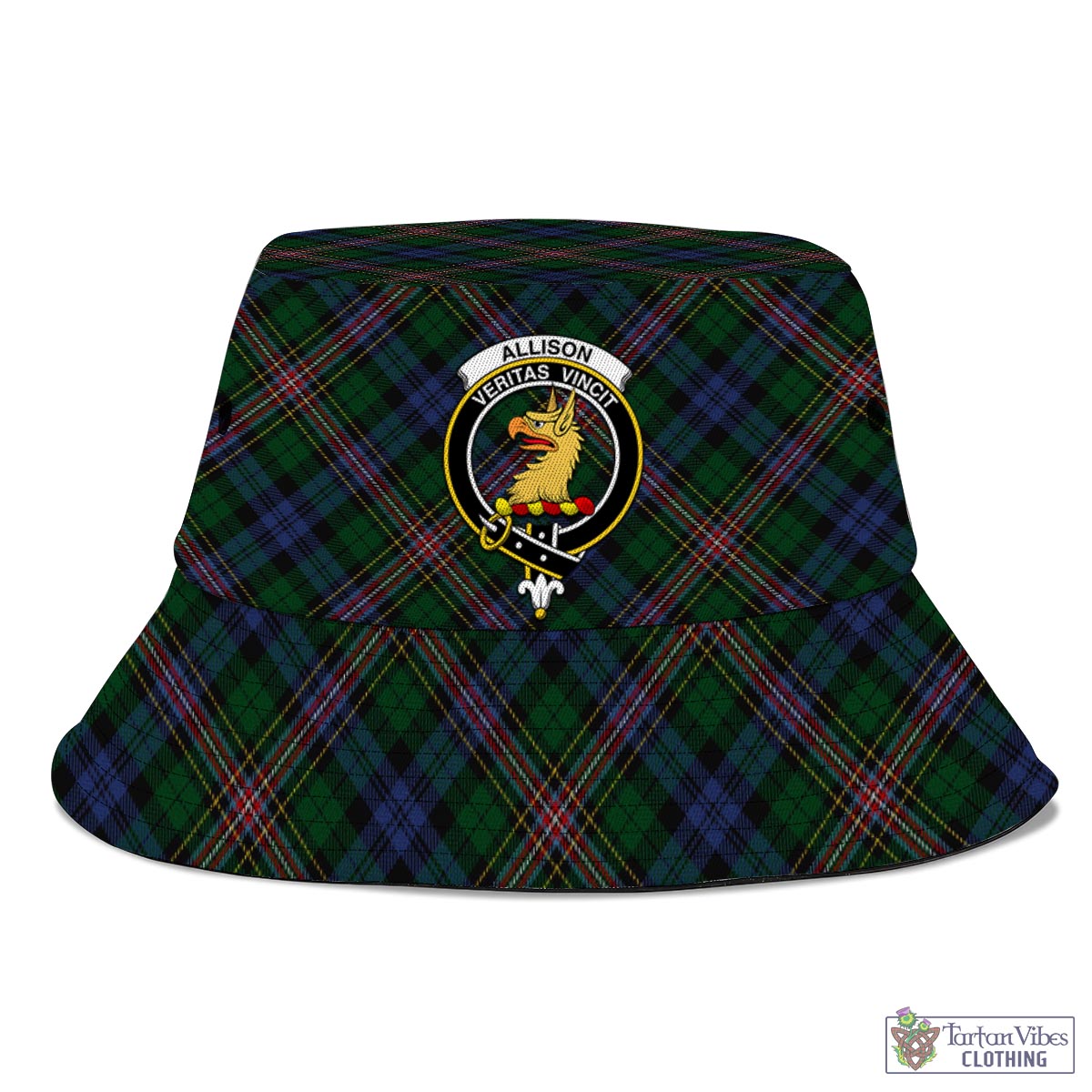 Tartan Vibes Clothing Allison Tartan Bucket Hat with Family Crest