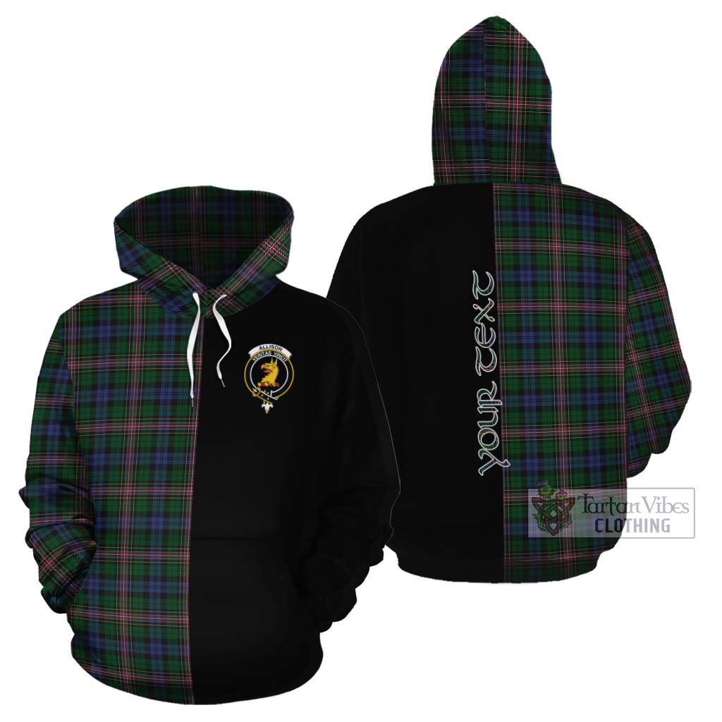 Tartan Vibes Clothing Allison Tartan Cotton Hoodie with Family Crest and Half Of Me Style