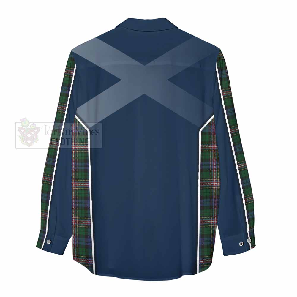 Tartan Vibes Clothing Allison Tartan Women's Casual Shirt with Family Crest and Lion Rampant Vibes Sport Style