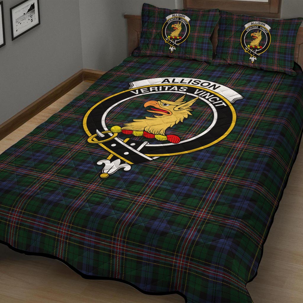 Allison Tartan Quilt Bed Set with Family Crest - Tartan Vibes Clothing