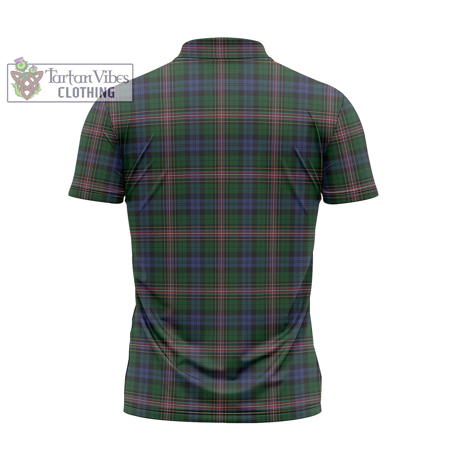 Tartan Vibes Clothing Allison Tartan Zipper Polo Shirt with Family Crest