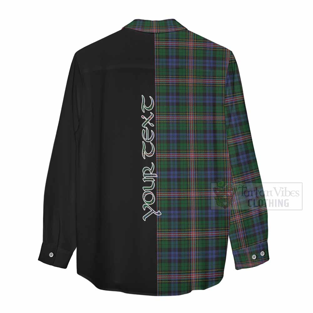 Tartan Vibes Clothing Allison Tartan Women's Casual Shirt with Family Crest and Half Of Me Style