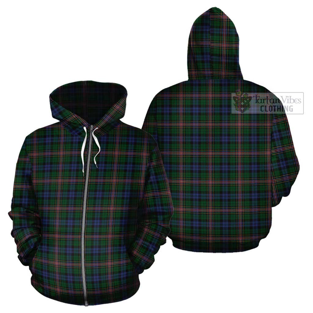 Allison Tartan Cotton Hoodie Zip Hoodie - Tartan Vibes Clothing