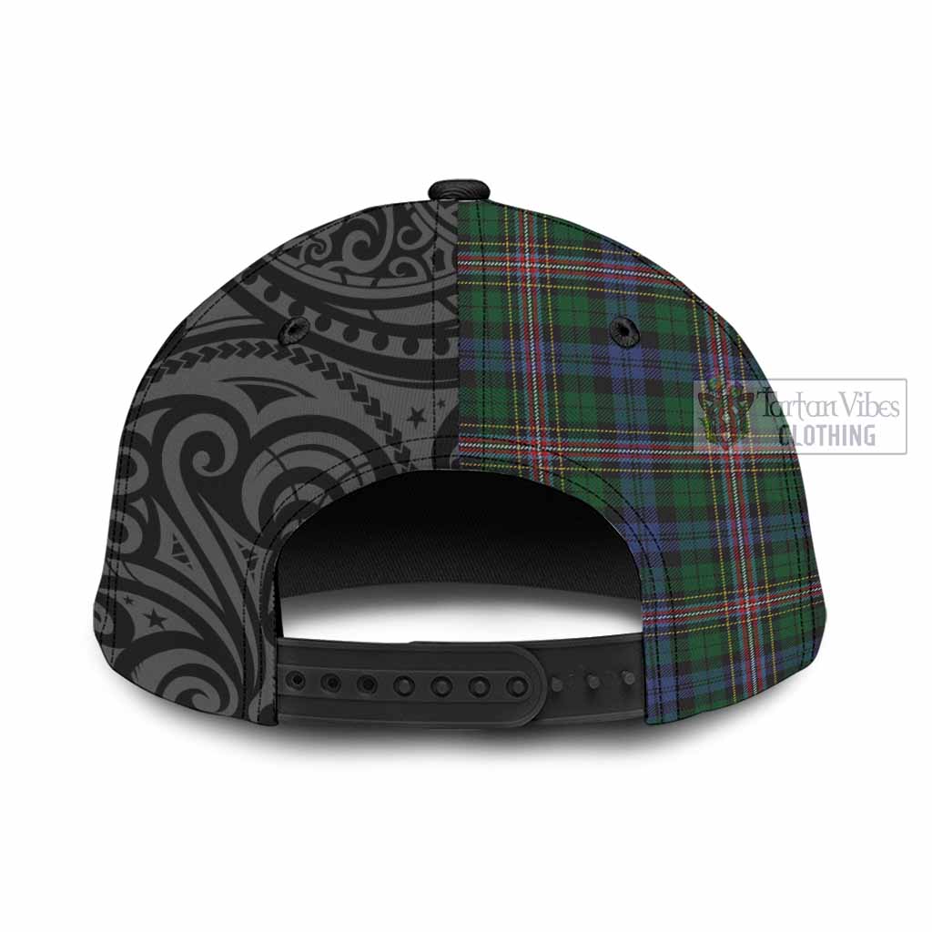 Tartan Vibes Clothing Allison Tartan Classic Cap with New Zealand Silver Fern Half Style