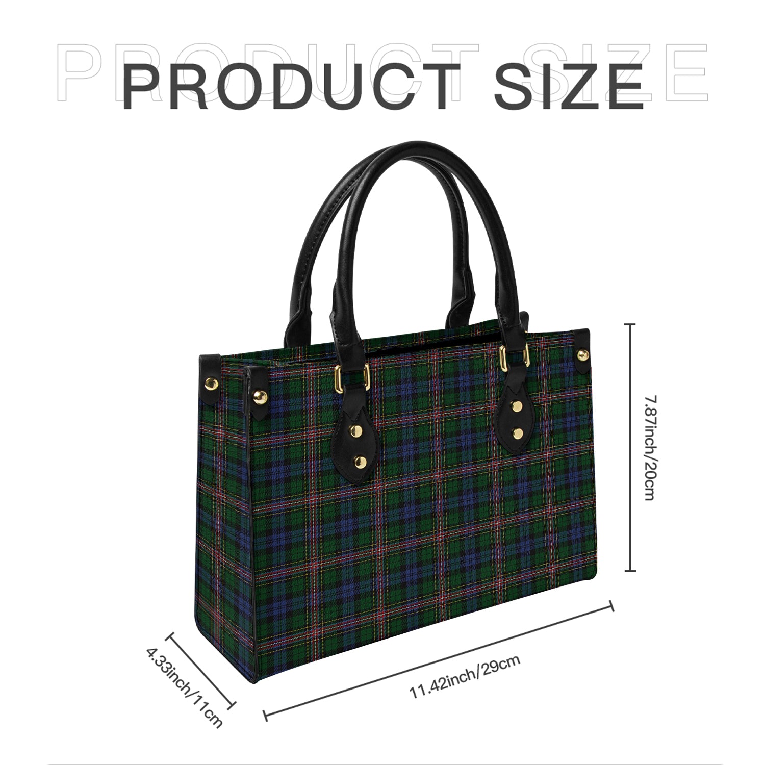 Allison Tartan Leather Bag - Tartanvibesclothing