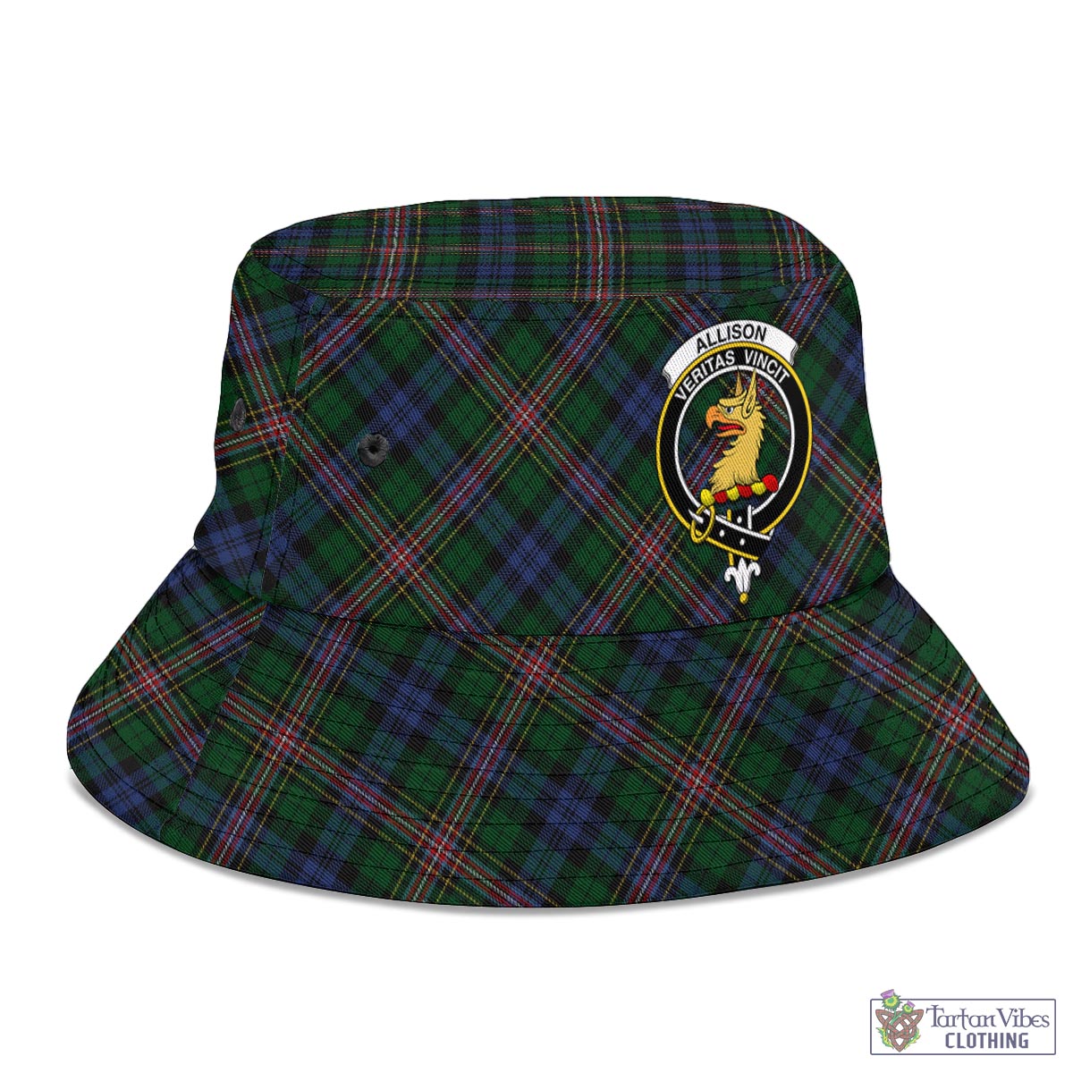 Tartan Vibes Clothing Allison Tartan Bucket Hat with Family Crest