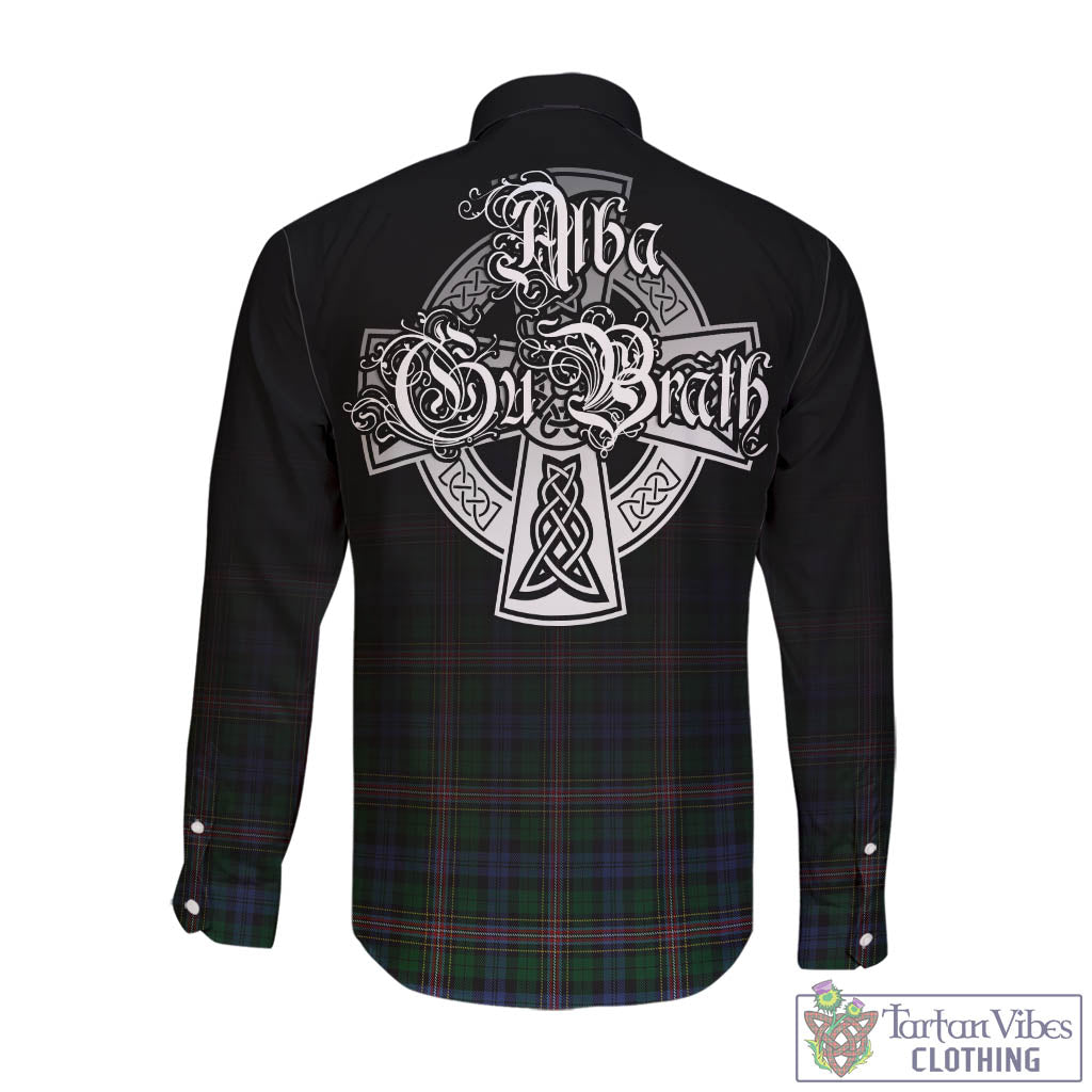 Tartan Vibes Clothing Allison Tartan Long Sleeve Button Up Featuring Alba Gu Brath Family Crest Celtic Inspired