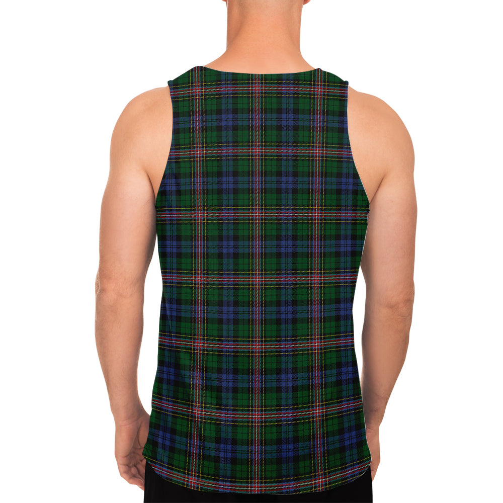 Allison Tartan Mens Tank Top with Family Crest - Tartanvibesclothing