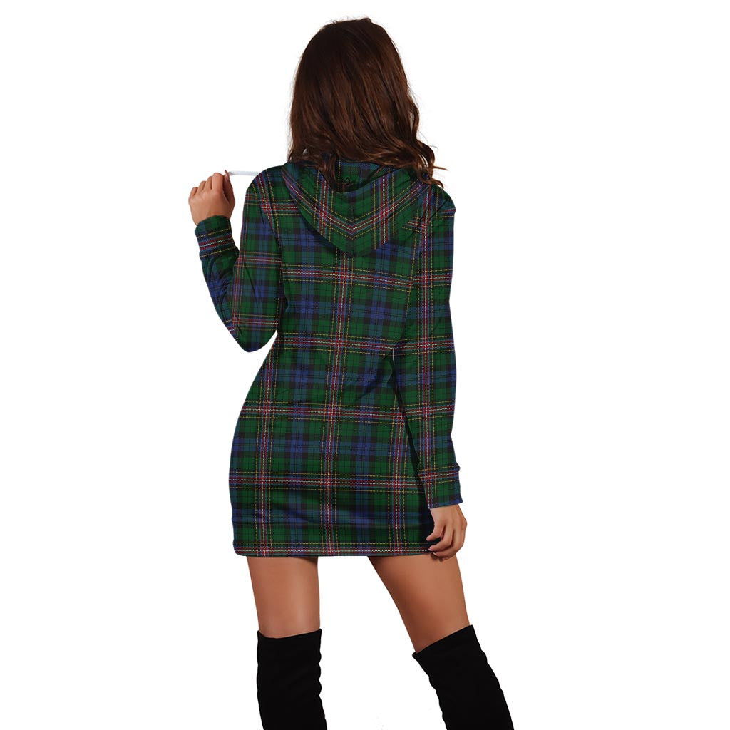 Allison Tartan Hoodie Dress with Family Crest - Tartan Vibes Clothing