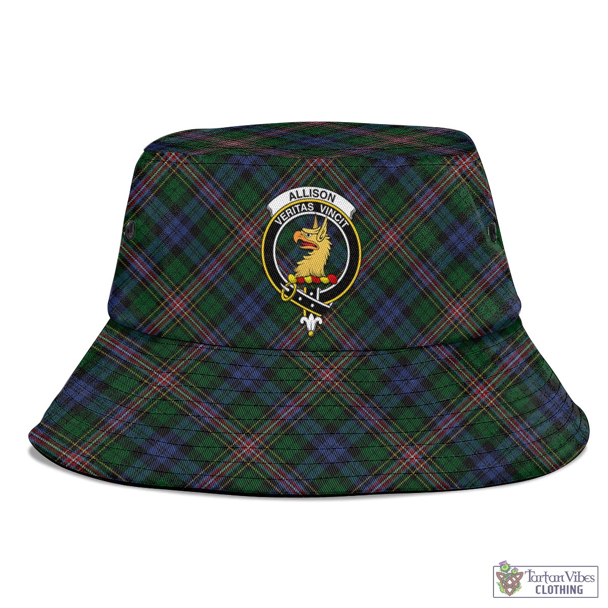 Tartan Vibes Clothing Allison Tartan Bucket Hat with Family Crest