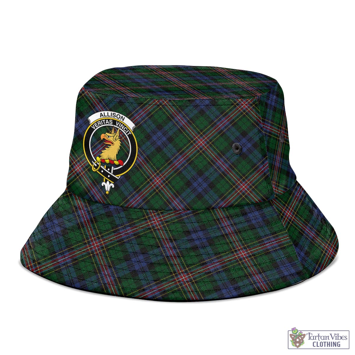 Tartan Vibes Clothing Allison Tartan Bucket Hat with Family Crest