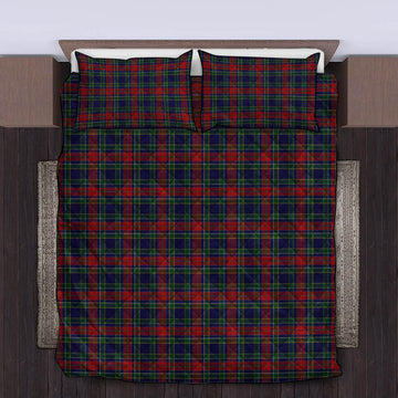 Allison Red Tartan Quilt Bed Set