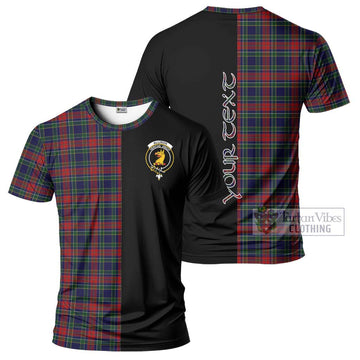 Allison Red Tartan T-Shirt with Family Crest and Half Of Me Style