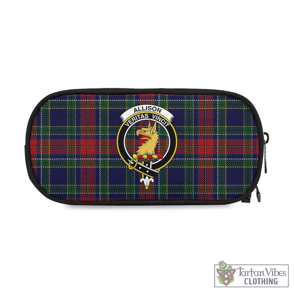 Tartan Vibes Clothing Allison Red Tartan Pen and Pencil Case with Family Crest