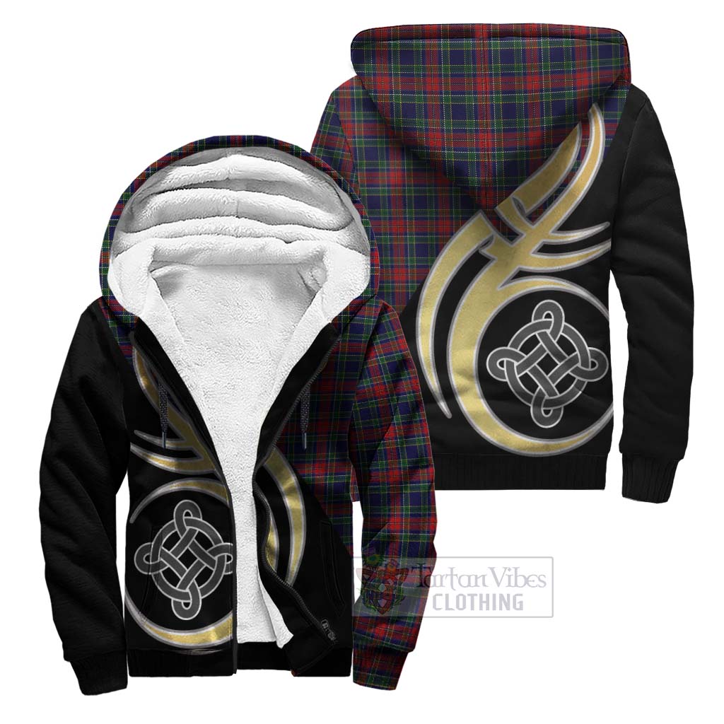 Allison Red Tartan Sherpa Hoodie with Family Crest and Celtic Symbol Style Unisex S - Tartan Vibes Clothing