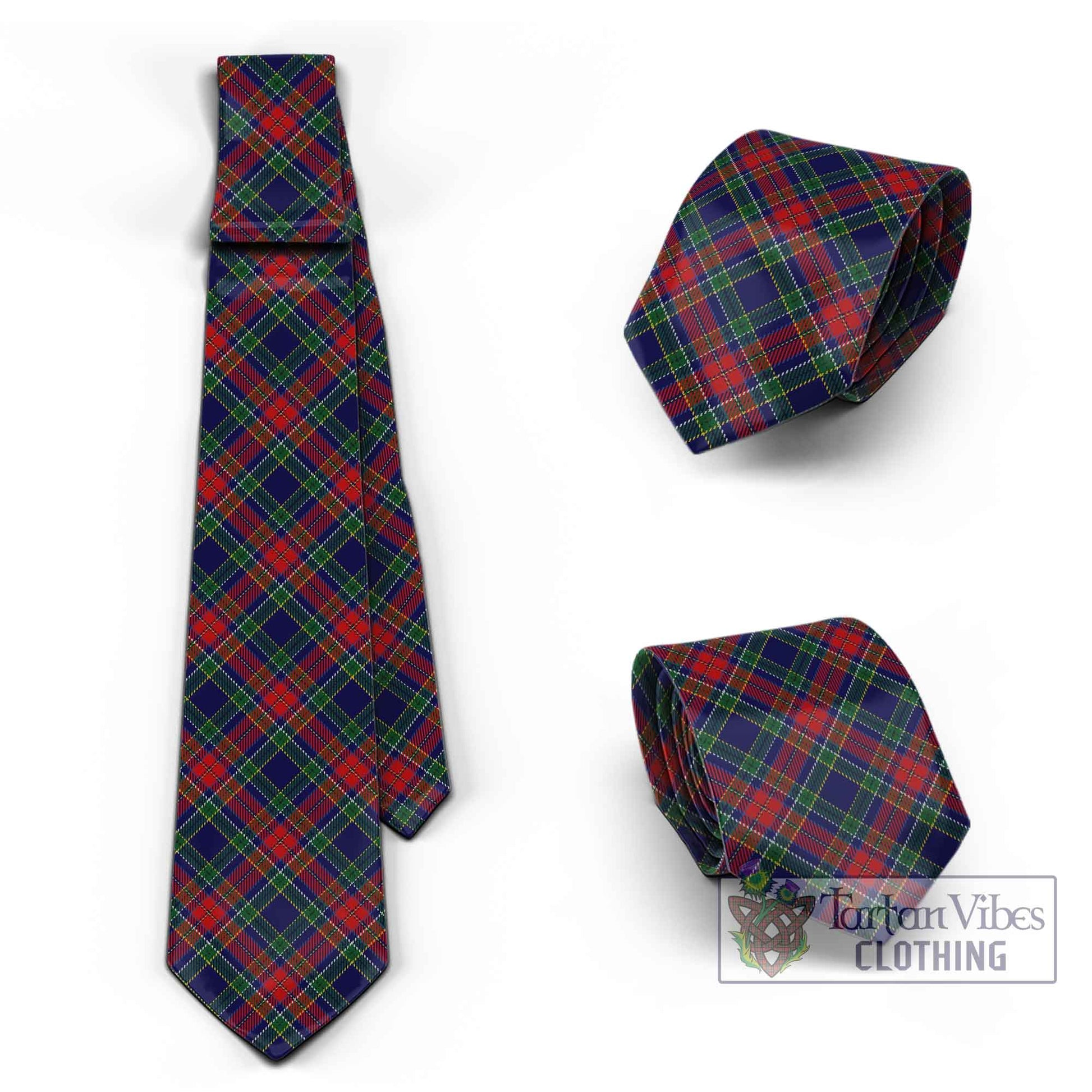 Tartan Vibes Clothing Allison Red Tartan Classic Necktie Cross Style