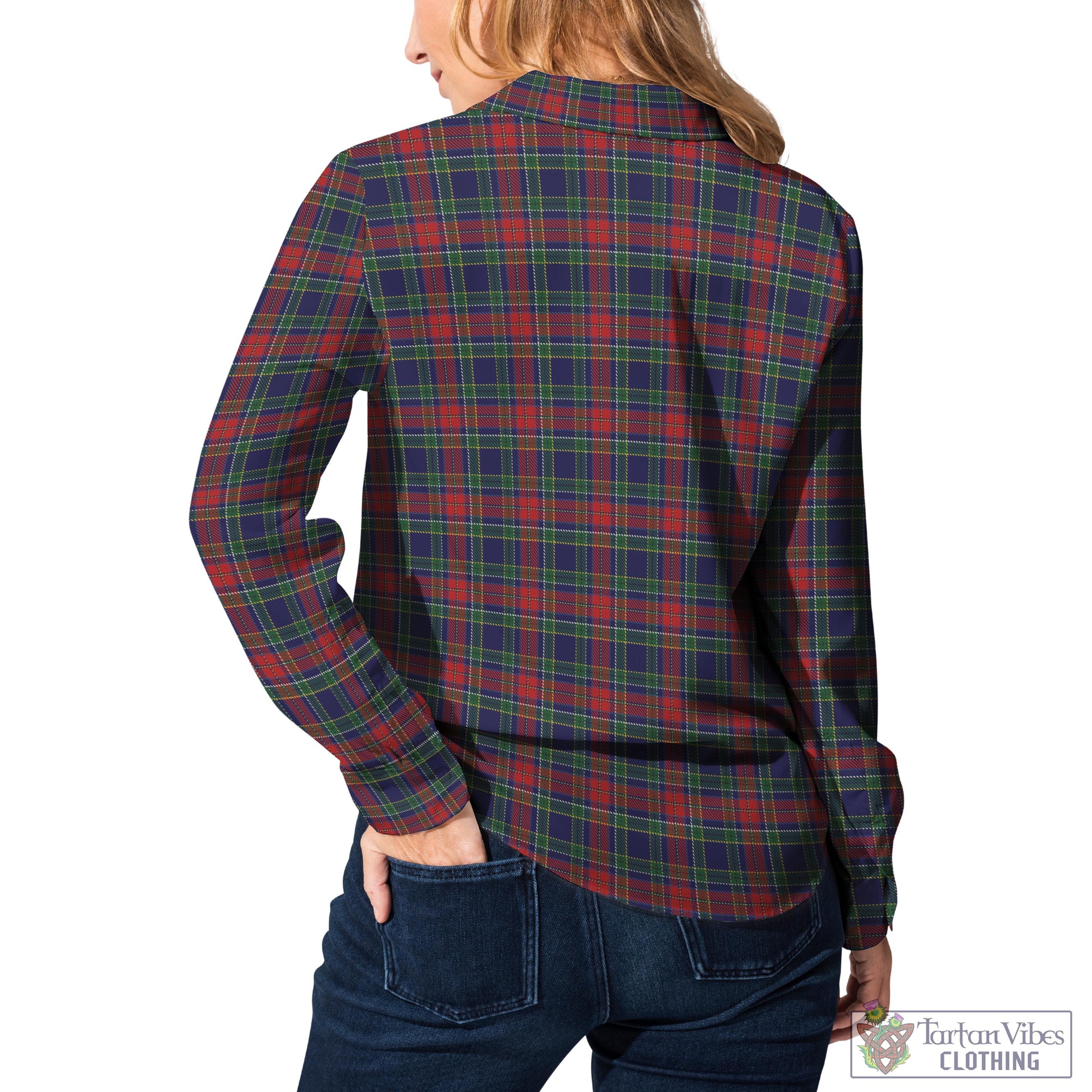 Allison Red Tartan Womens Casual Shirt