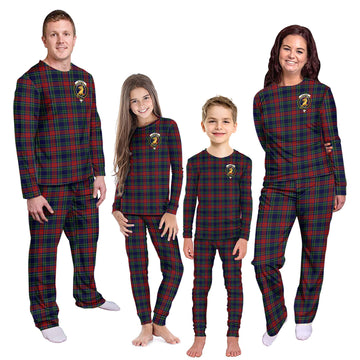 Allison Red Tartan Pajamas Family Set with Family Crest