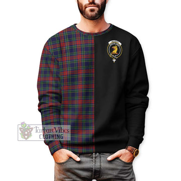 Allison Red Tartan Sweatshirt with Family Crest and Half Of Me Style