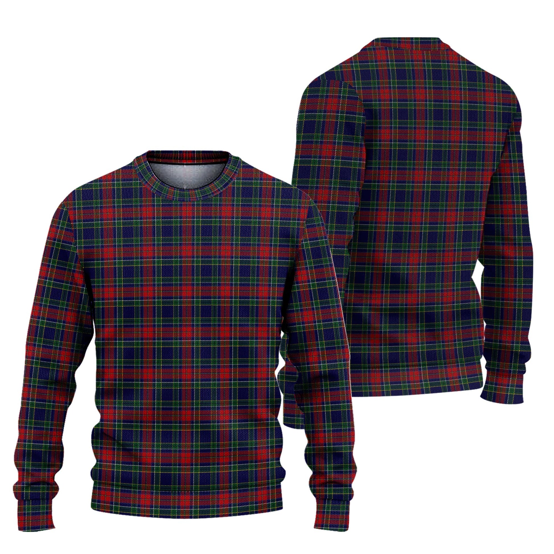 Allison Red Tartan Knitted Sweater Unisex - Tartanvibesclothing