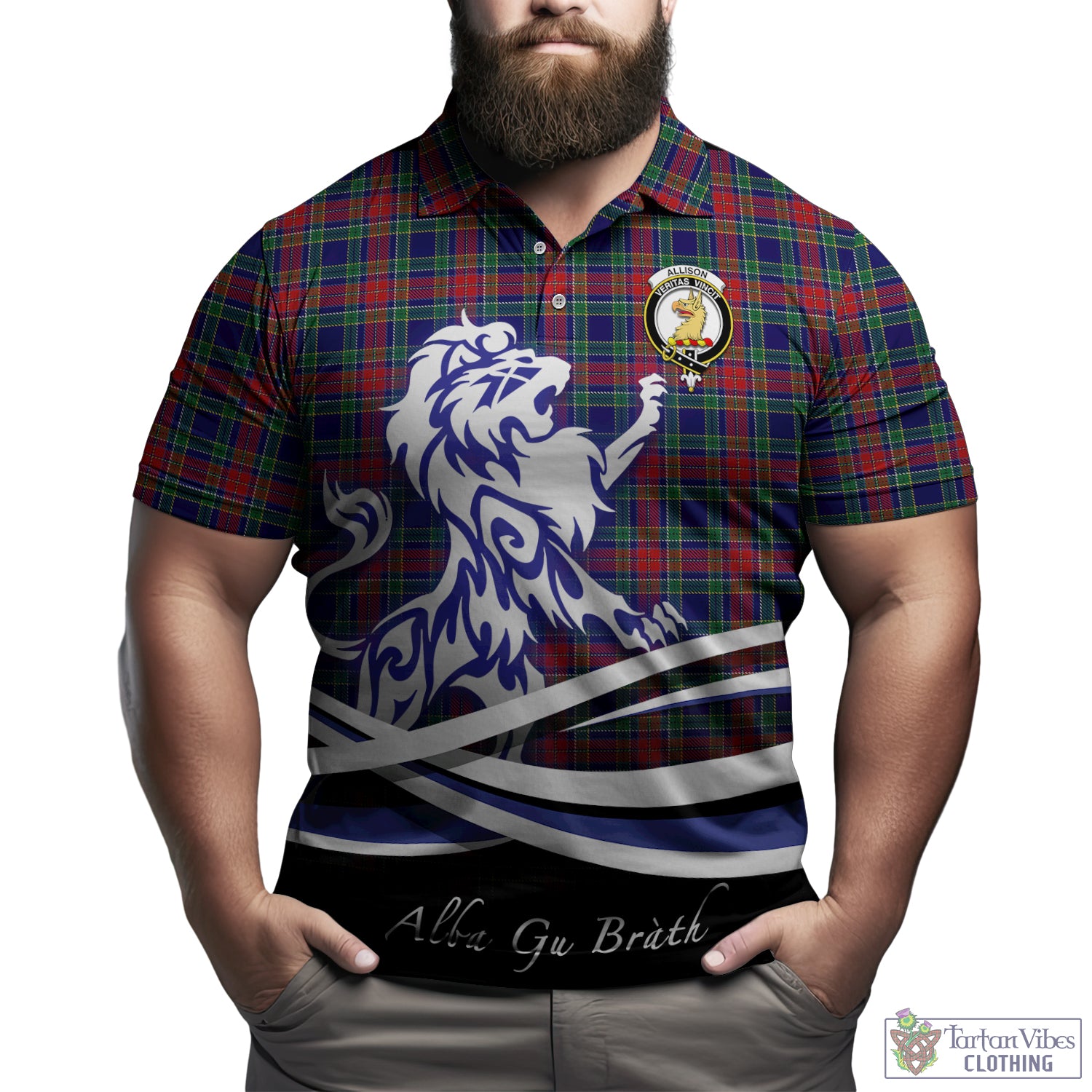 allison-red-tartan-polo-shirt-with-alba-gu-brath-regal-lion-emblem